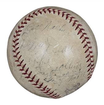 1935 St. Louis Cardinals Team Signed ONL Frick Baseball With 16 Signatures Including Dizzy Dean, Durocher & Medwick (JSA)